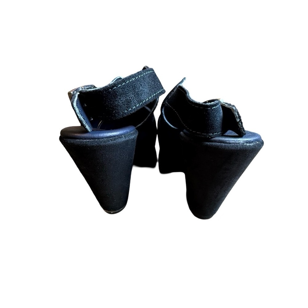 Cordani Devon Black Suede Wedge Sandals Sz 8 (EU 38) – gently used. - Picture 4 of 5